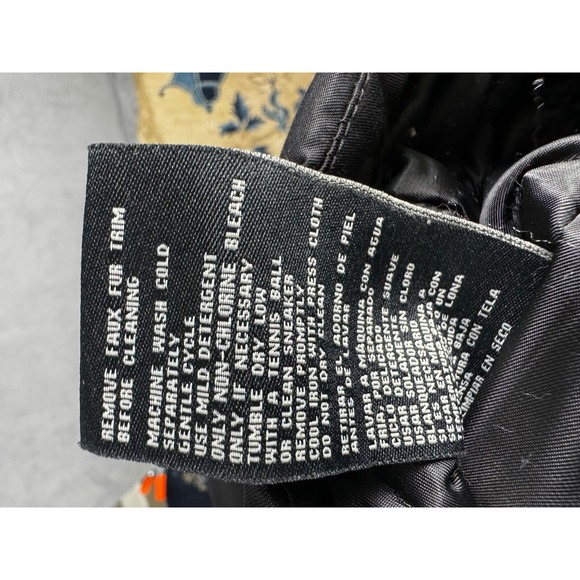 1 Madison Expedition Parka Adult M Heritage Jacket Black Faux Fur Hood‎ Womens - Picture 15 of 16